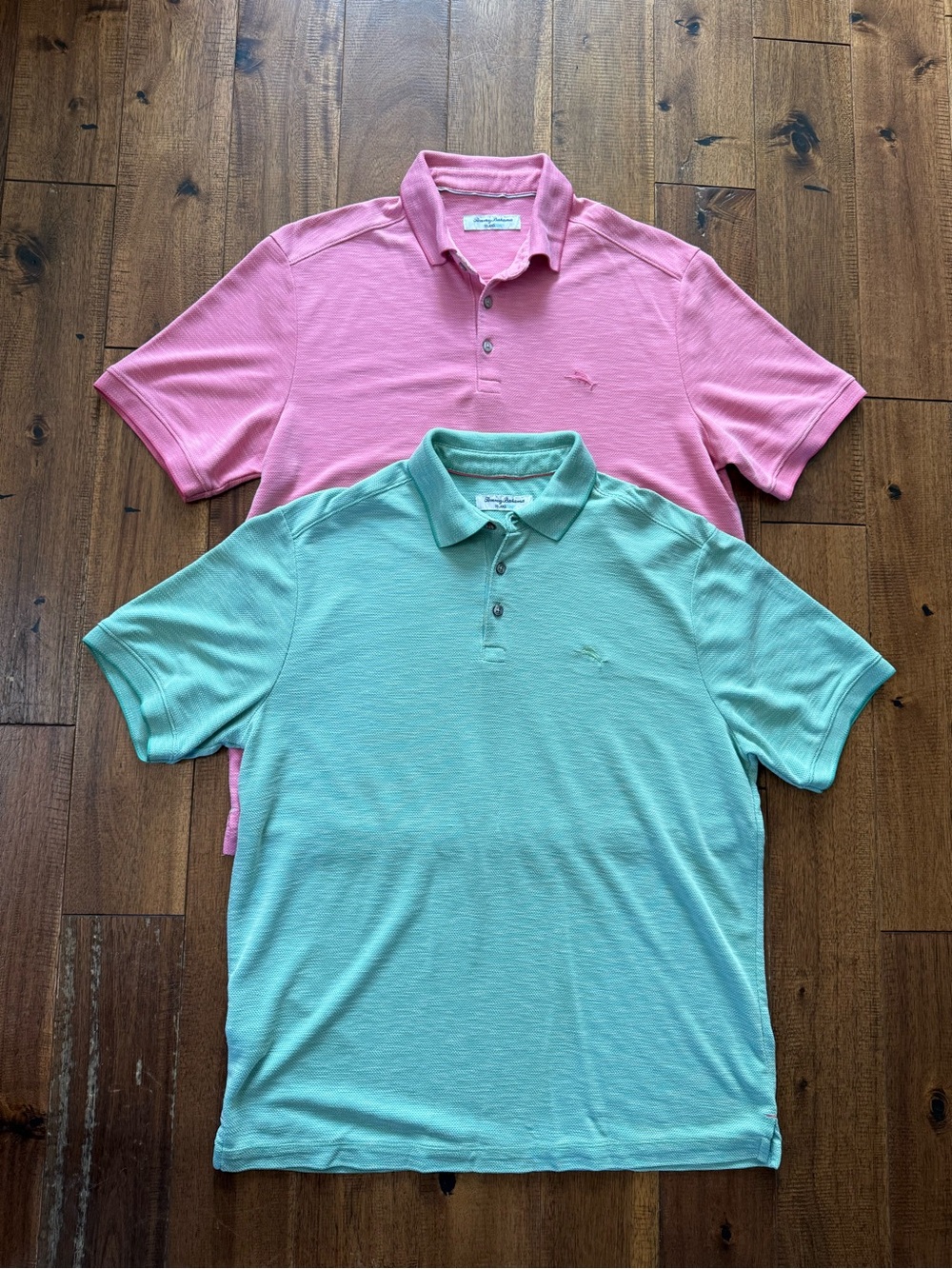 Tommy Bahama set of island zone polos sz L